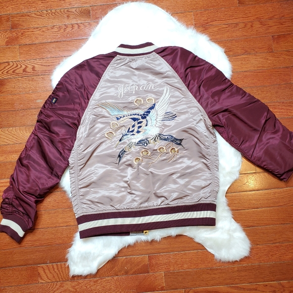 Alpha Industries MA1 Women's Souvenir Eagle Jacket - Picture 6 of 7